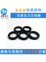 工厂定制抗高撕拉橡硅胶制品 气相胶硅胶过线环
