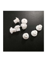 厂家定制仪表仪器硅胶密封柱 白色硅胶过线硅胶圈开模定做加工